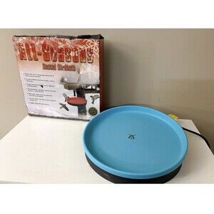 Farm Innovators All Seasons 3 In 1 Outdoor Heated Birdbath, 75 Watts, Blue